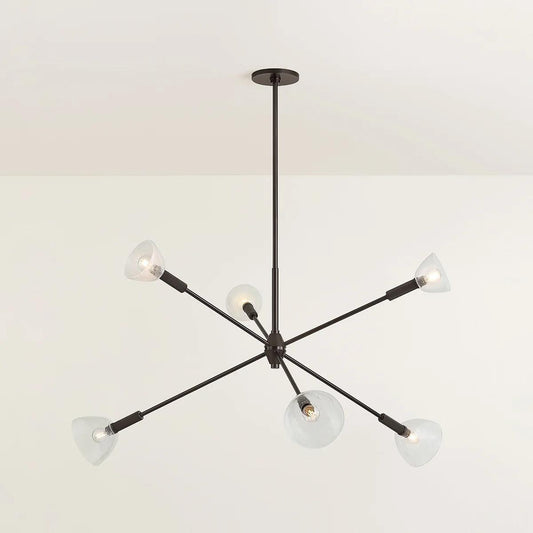 Caraway by Mitzi: A 6-Light Chandelier with Silver Mesh Elegance