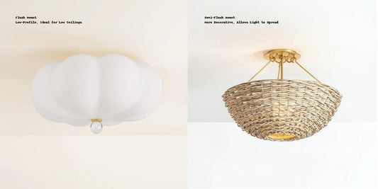 Flush Mount vs. Semi-Flush Mount Ceiling Lights – Which One is Right for You?