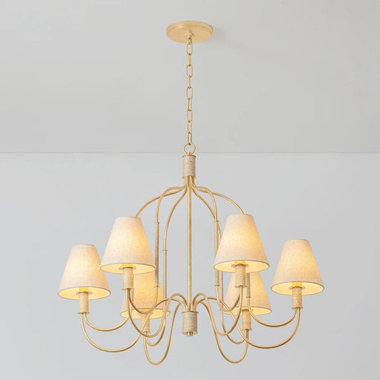 Parisian Glamour for the Ceiling: The Warrensburg 6-Light Chandelier by Hudson Valley Lighting