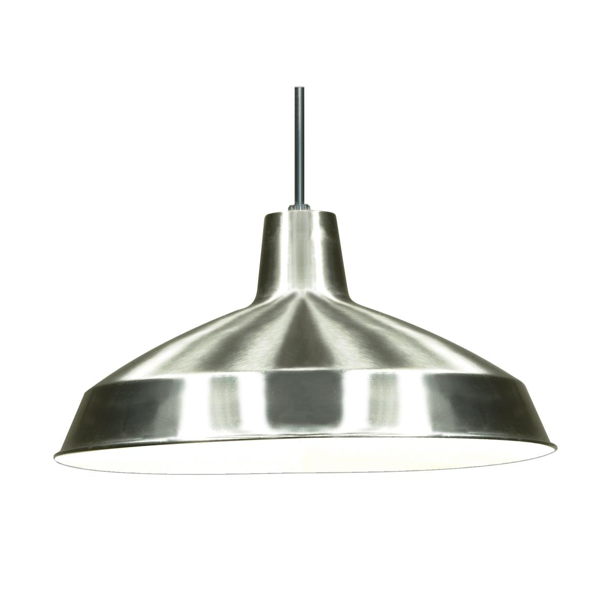 1 Light - 16" Pendant with Warehouse Shade - Brushed Nickel Finish - Satco SF76-661