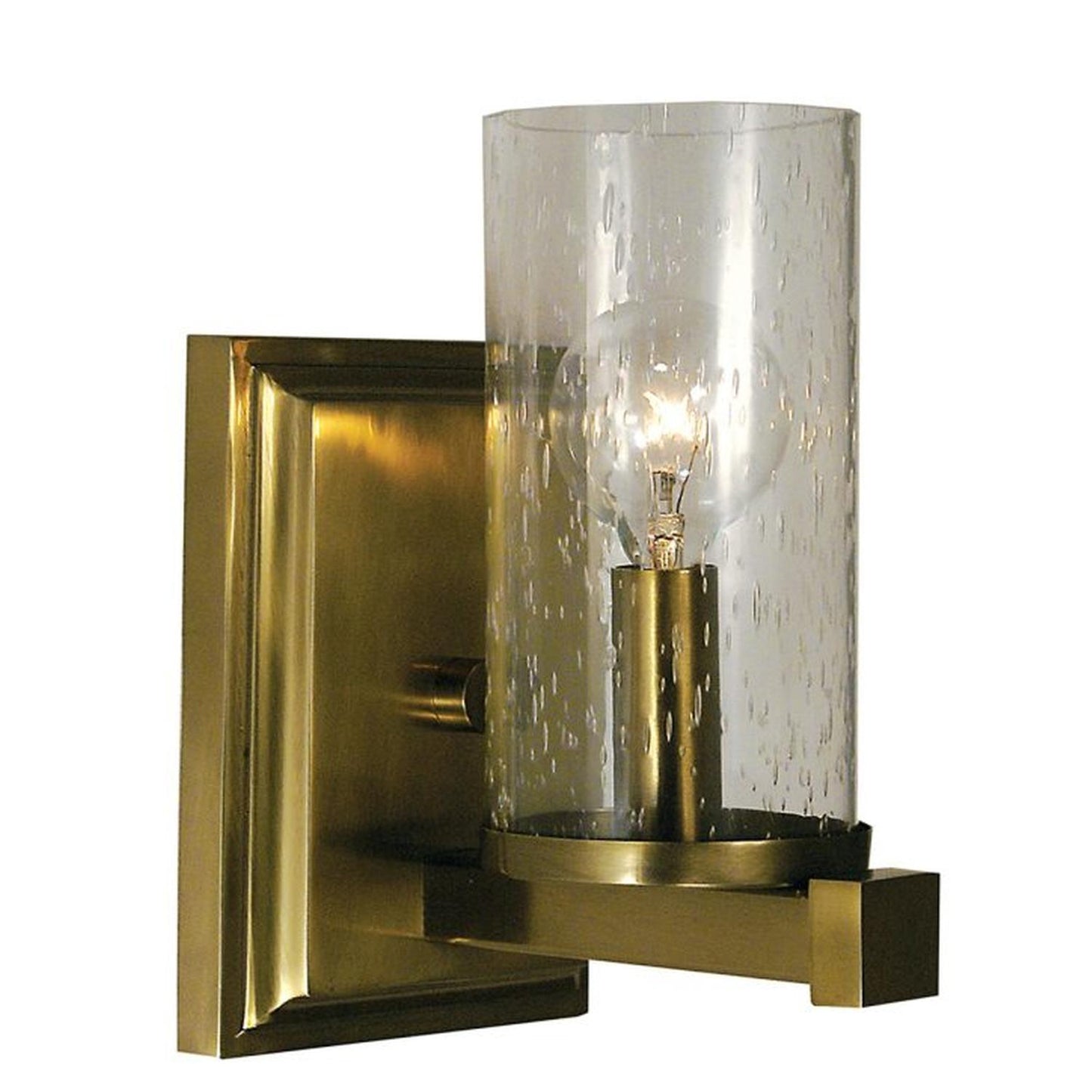 1-Light Brushed Bronze Compass Sconce - 1111 BB by Framburg