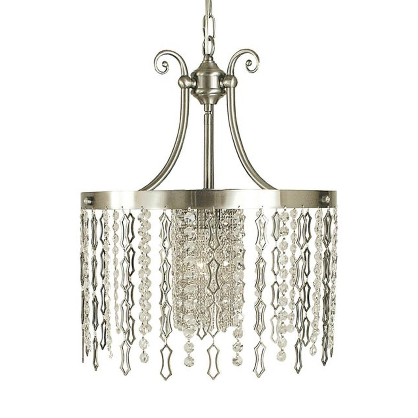 1-Light Brushed Nickel Penelope Dining Chandelier - 2954 BN by Framburg