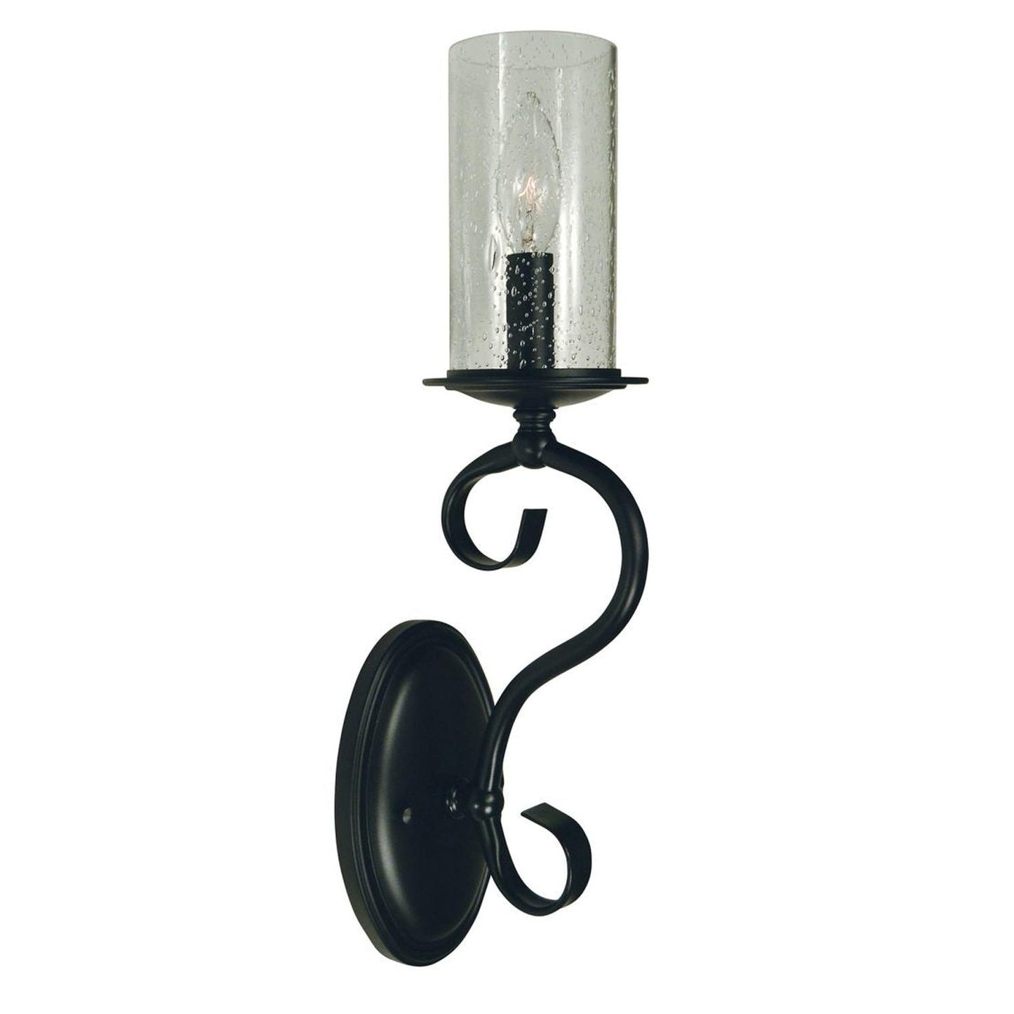 1-Light Ilsa Sconce - 5021 MBLACK by Framburg