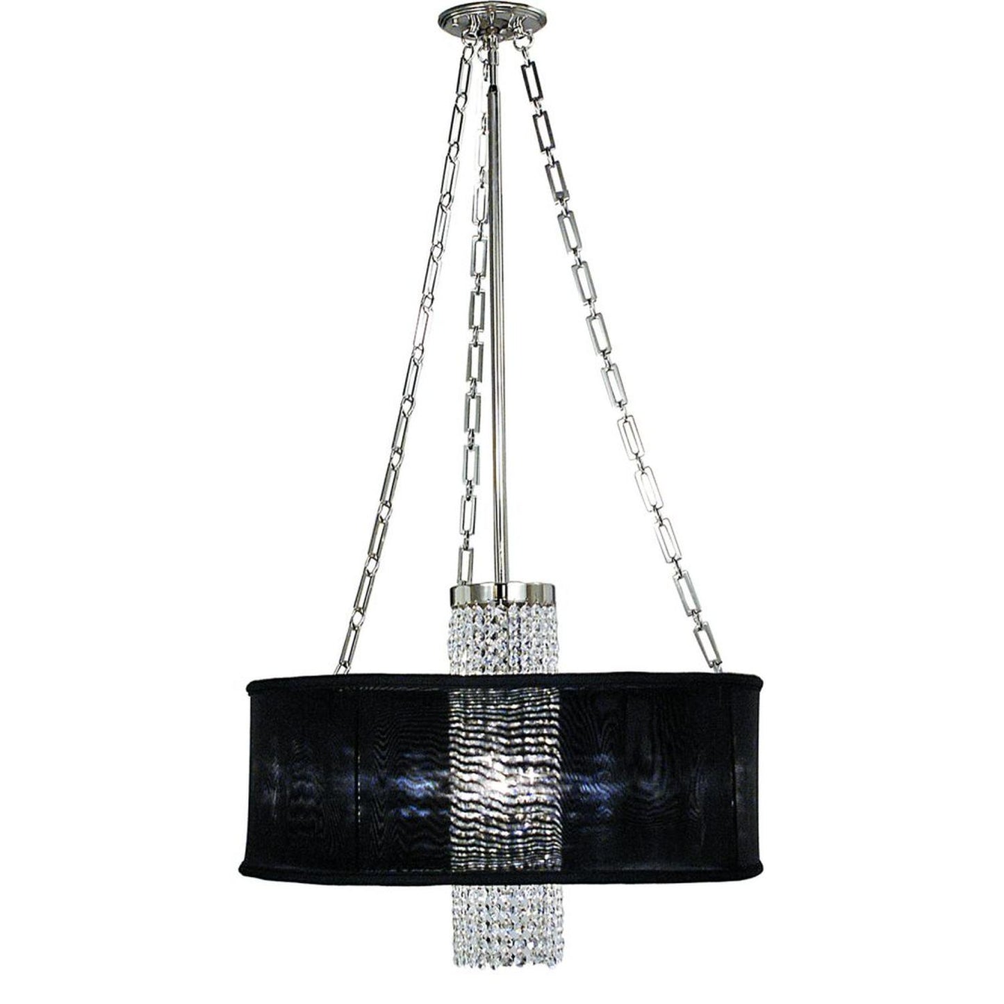 1-Light Polished Silver Angelique Dining Chandelier - 1955 PS/SWH by Framburg