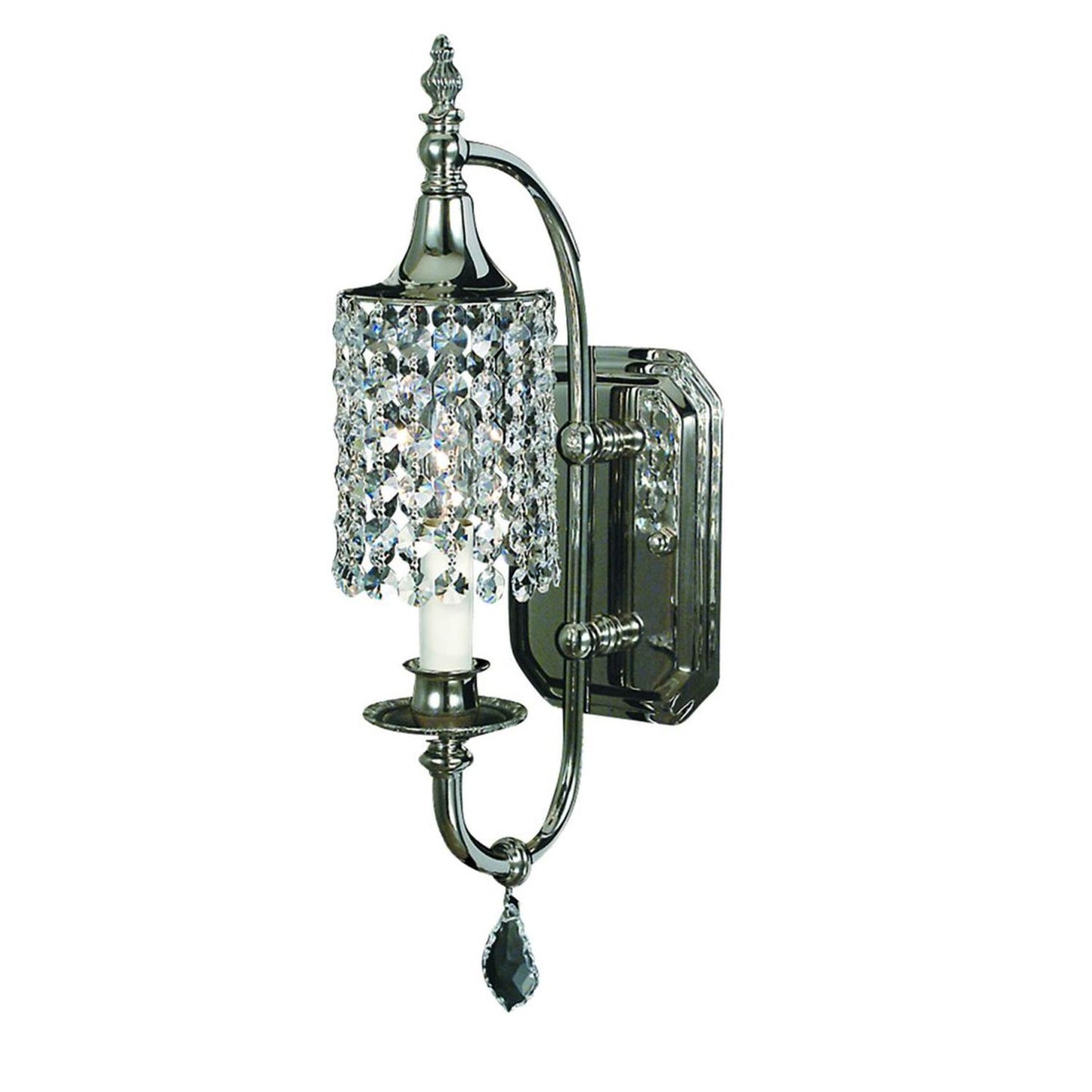 1-Light Polished Silver Princessa Sconce - 2041 PS by Framburg