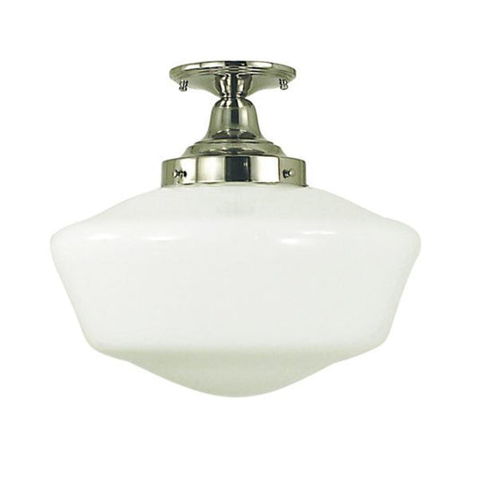 1-Light Polished Silver Taylor Flush / Semi-Flush Mount - 2558 PS by Framburg