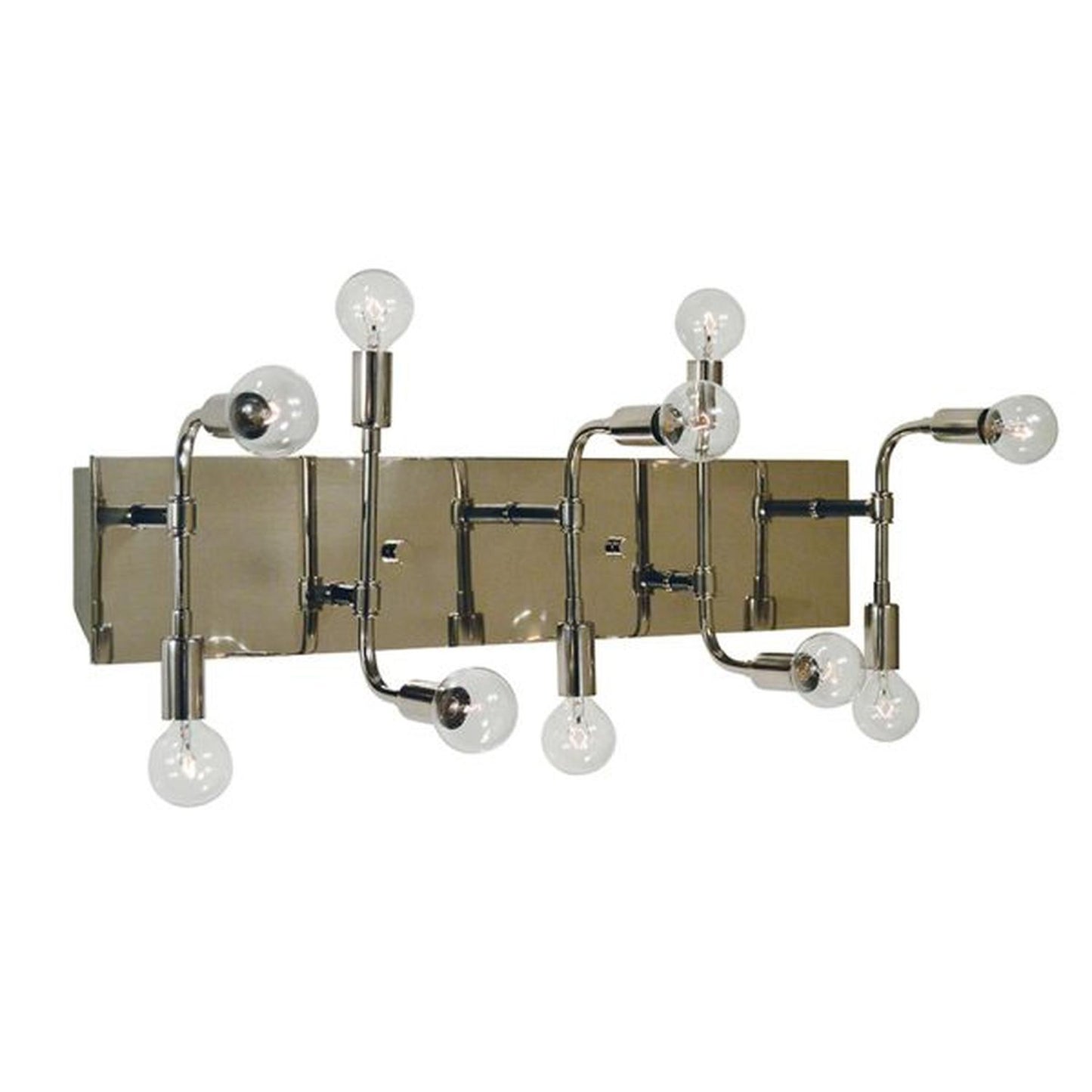 10-Light Fusion Sconce - 5019 PN/MBLACK by Framburg