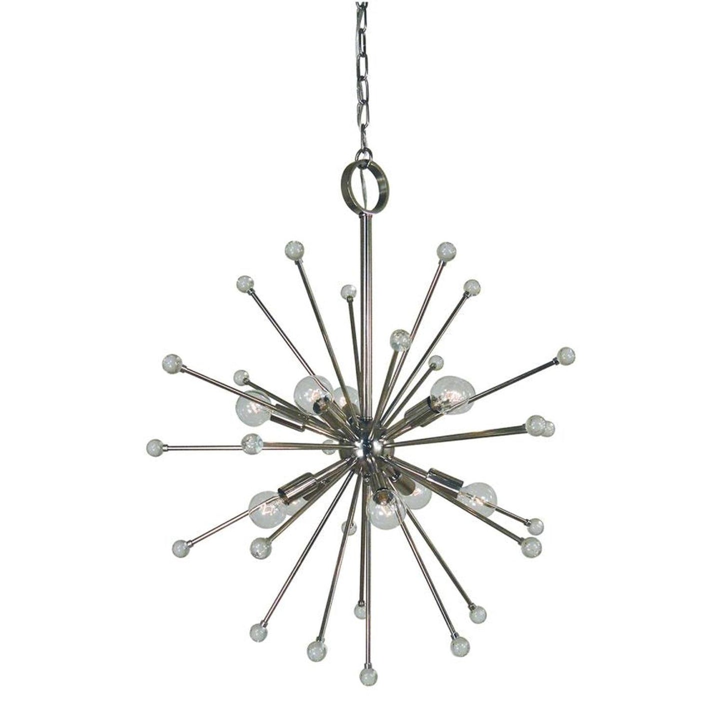 10-Light Polished Nickel Supernova Chandelier - 3088 PN by Framburg