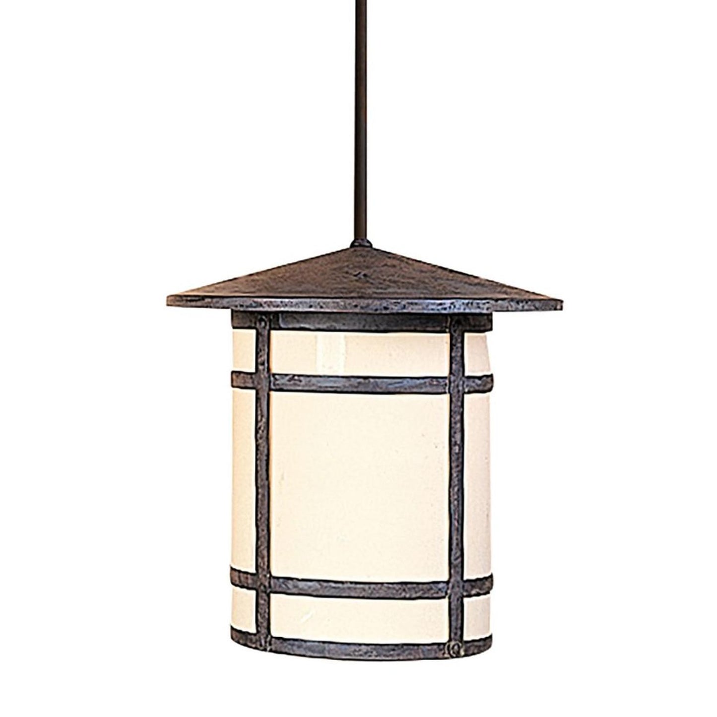 11″ Berkeley Long Body Stem Hung Pendant - BSH-11LCR-MB - Mission Brown by Arroyo Craftsman