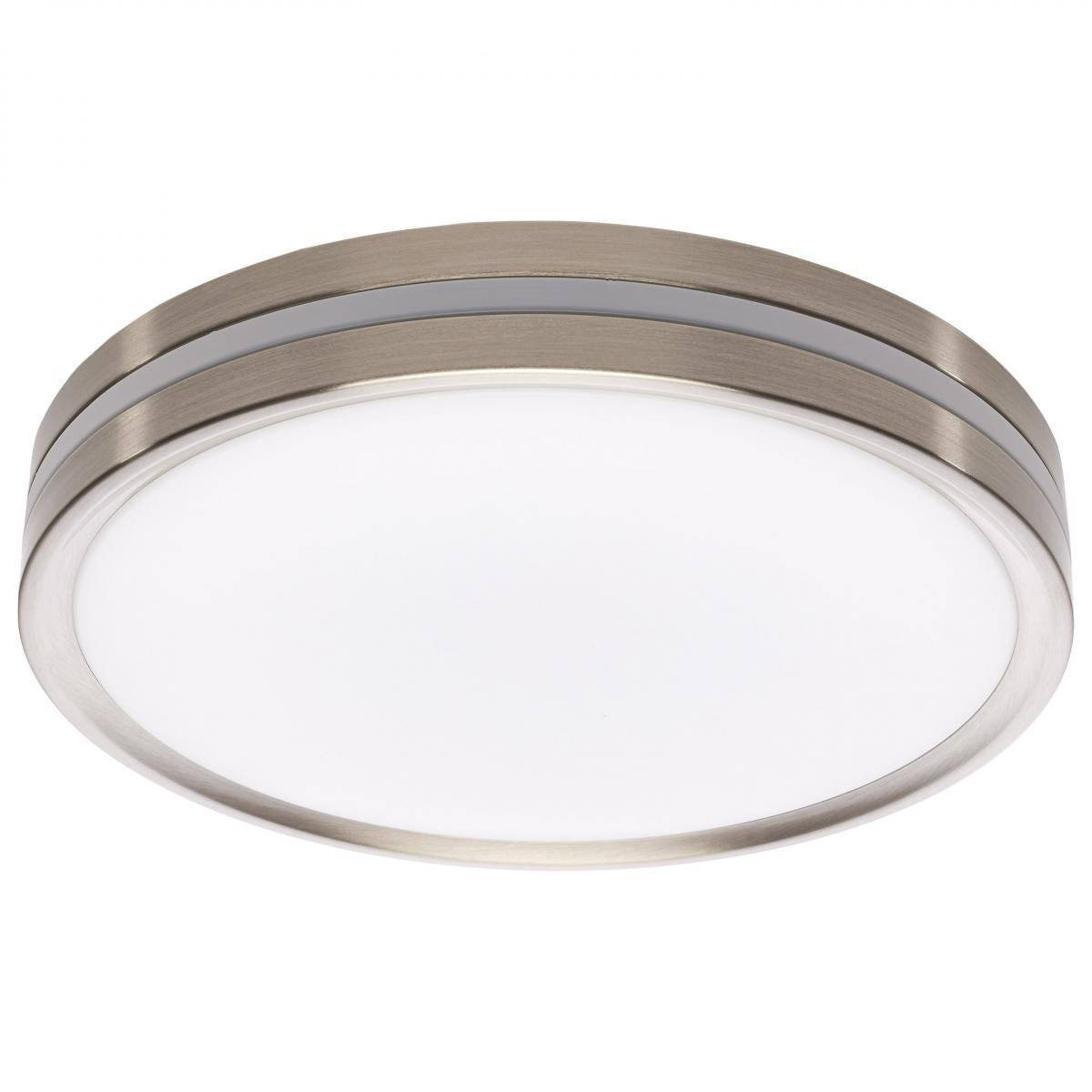 11 Inch Surface Mount with Night Light - 5 CCT Selectable - Brushed Nickel Finish - Satco 62-1690