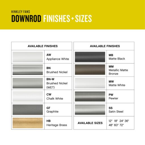 12" Downrod - Brushed Nickel by Hinkley Lighting