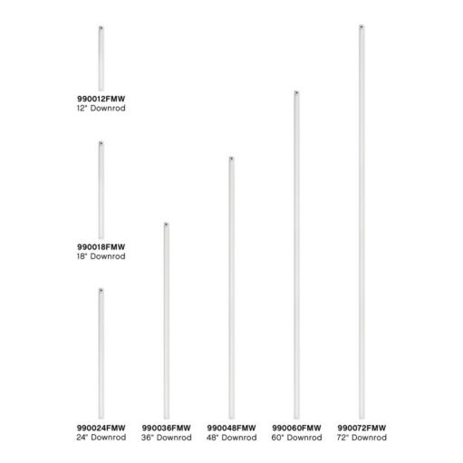 12" Downrod - Matte White by Hinkley Lighting