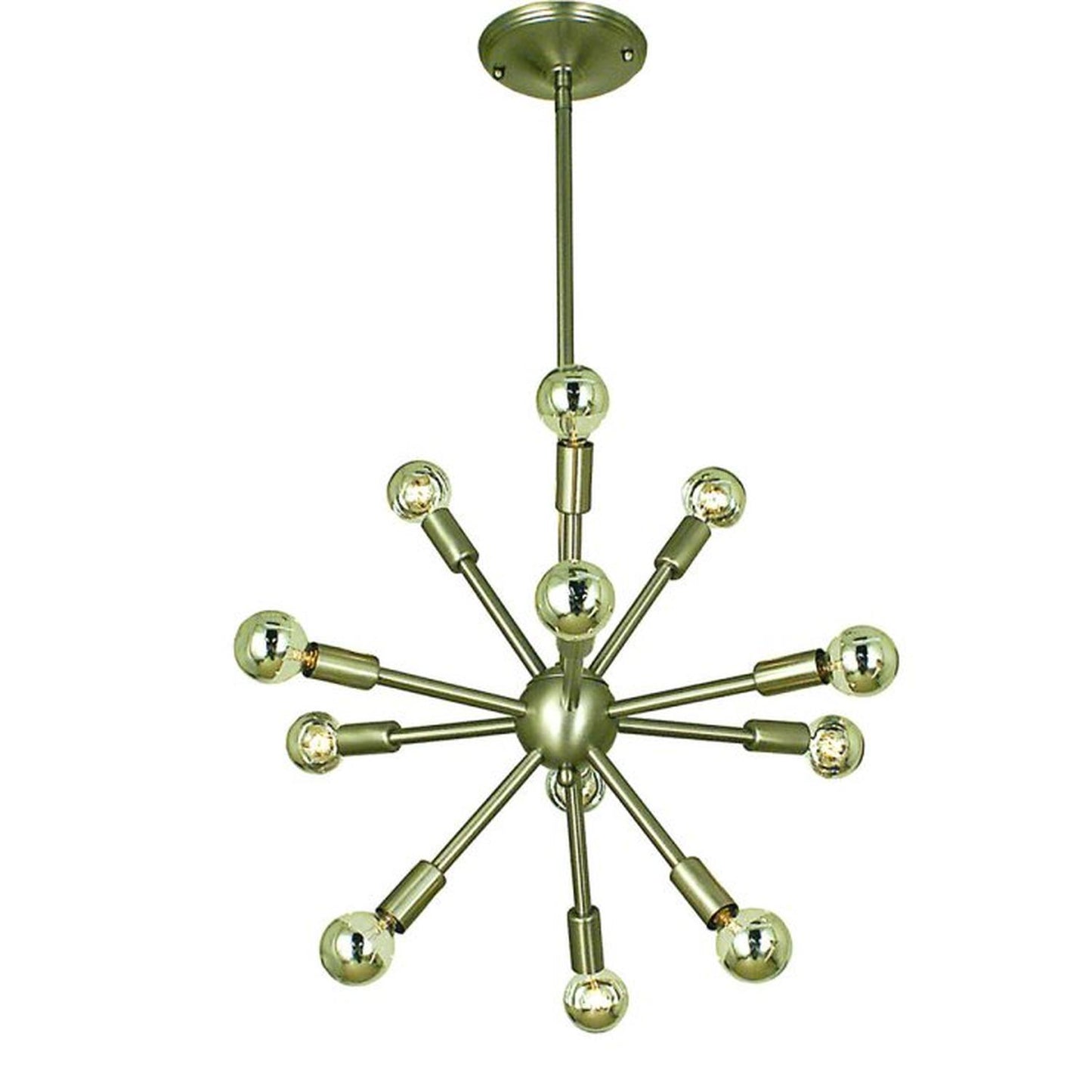 12-Light Brushed Nickel Simone Chandelier - 4393 BN by Framburg