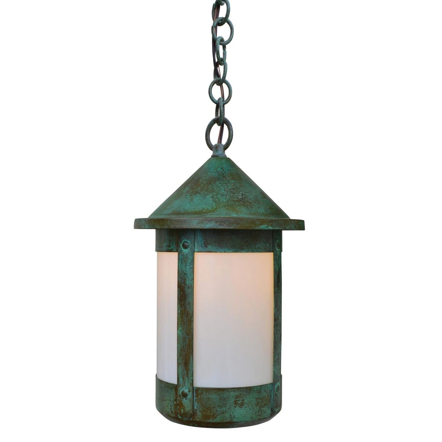 14″ Berkeley Tall-Long Body Pendant - BH-14TLWO-VP - Verdigris Patina by Arroyo Craftsman