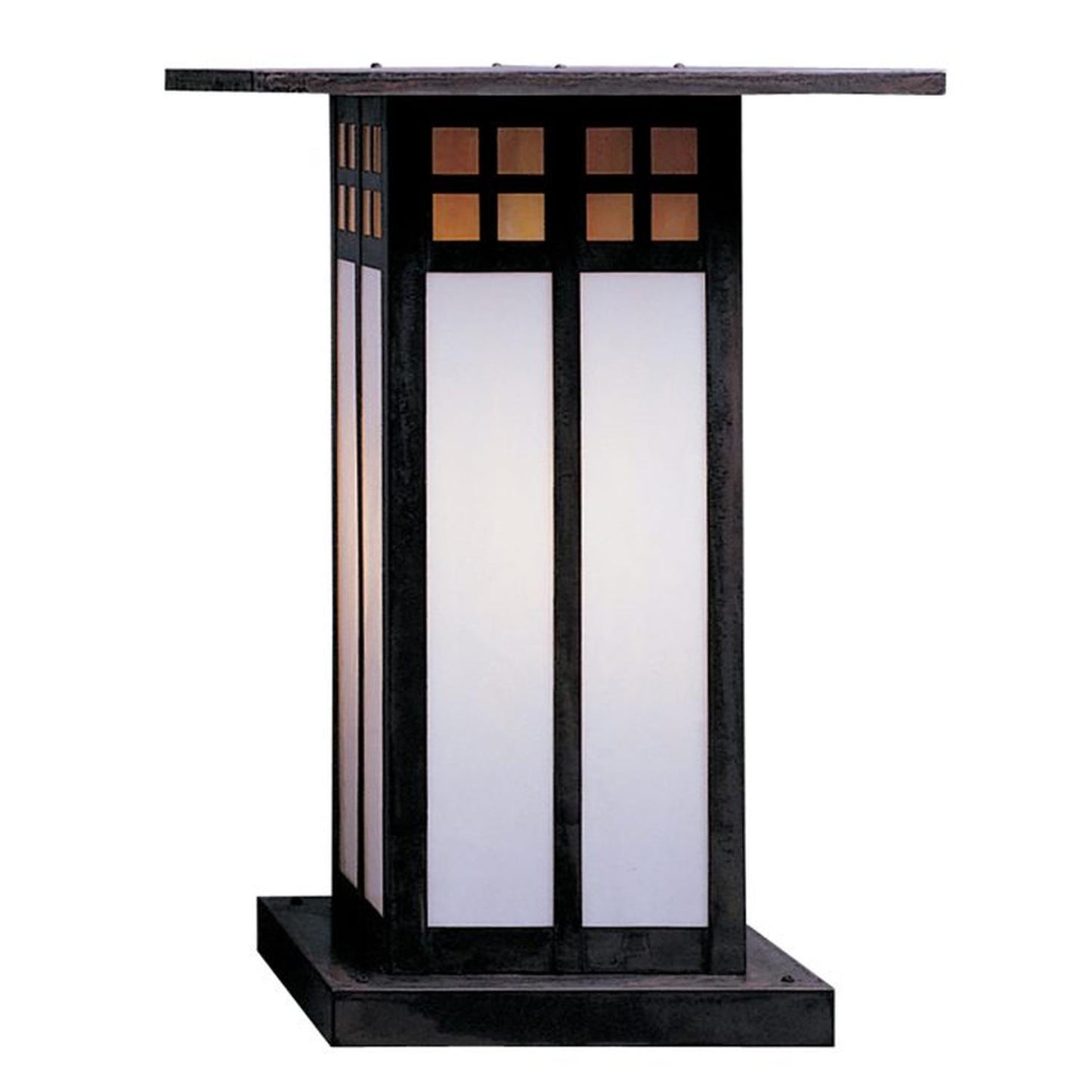 18″ Glasgow Long Body Column Mount - GC-18LGWC-MB - Mission Brown by Arroyo Craftsman
