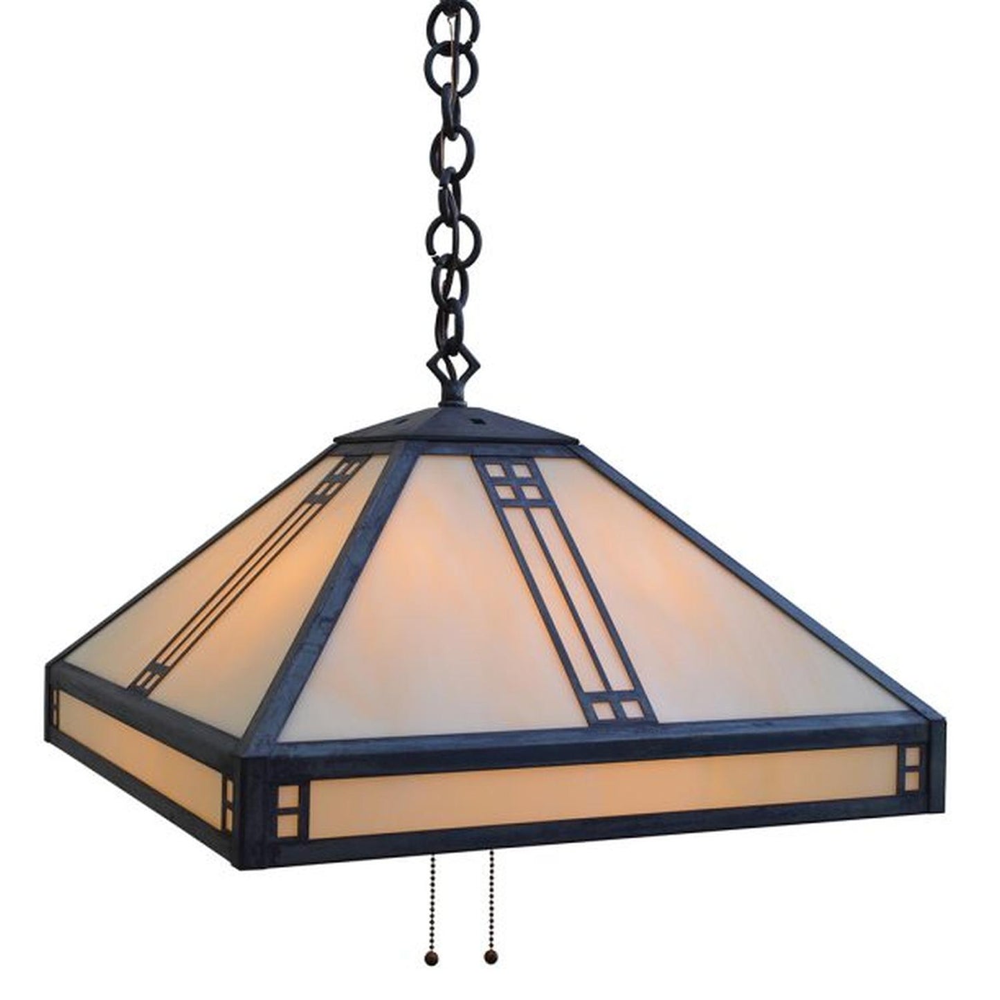 18″ Prairie Pendant - PH-18OF-MB - Mission Brown by Arroyo Craftsman