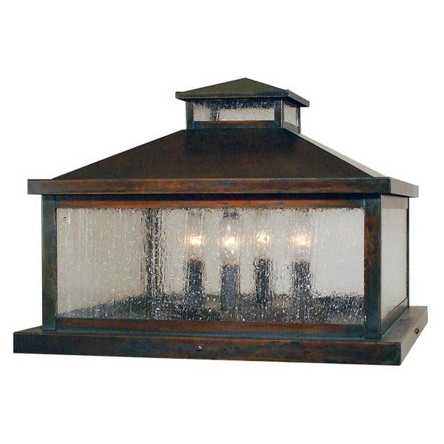 19″ Canterbury Column Mount - CAC-19CS-RC - Raw Copper by Arroyo Craftsman