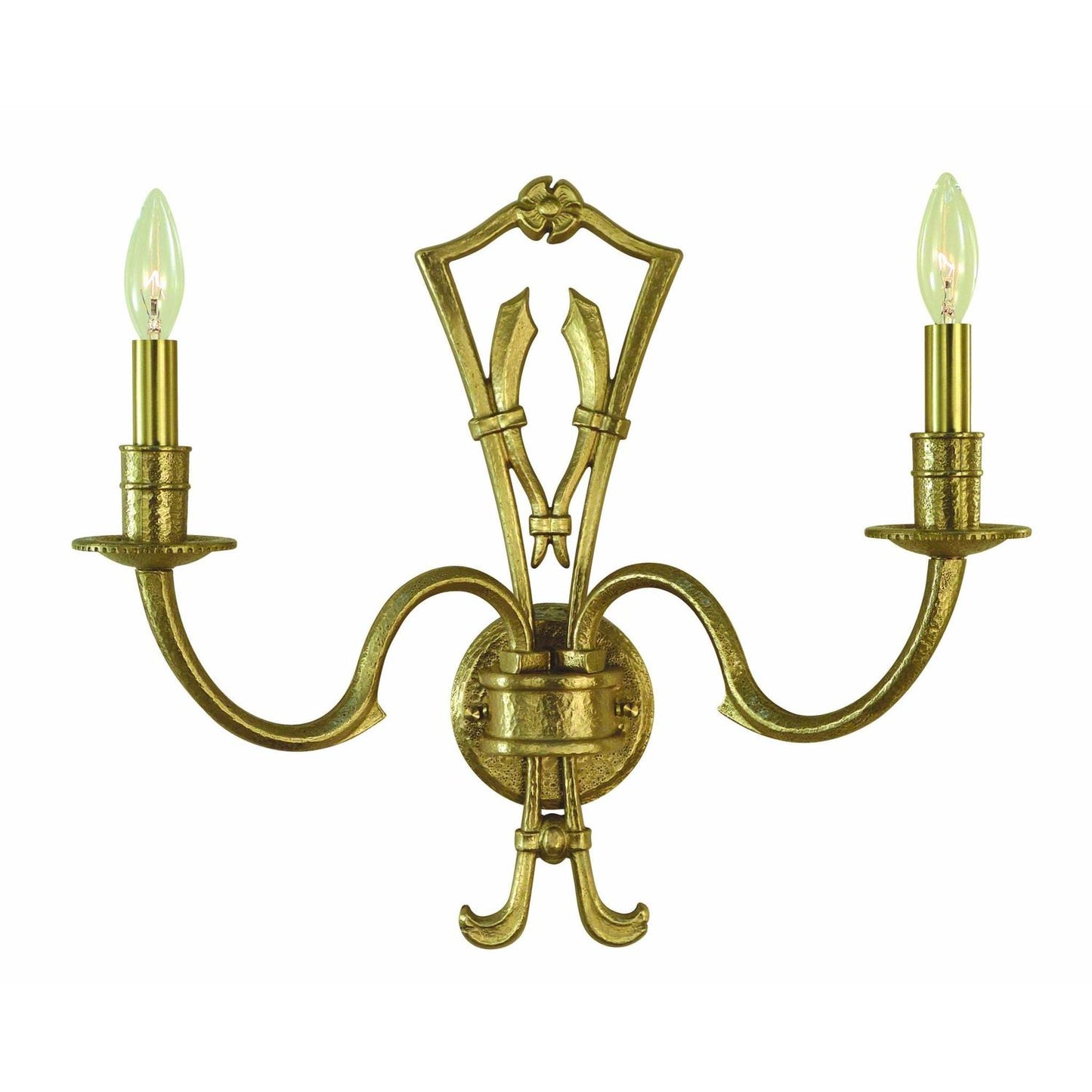 2-Light Brushed Brass Matera Sconce - 5942 BR by Framburg