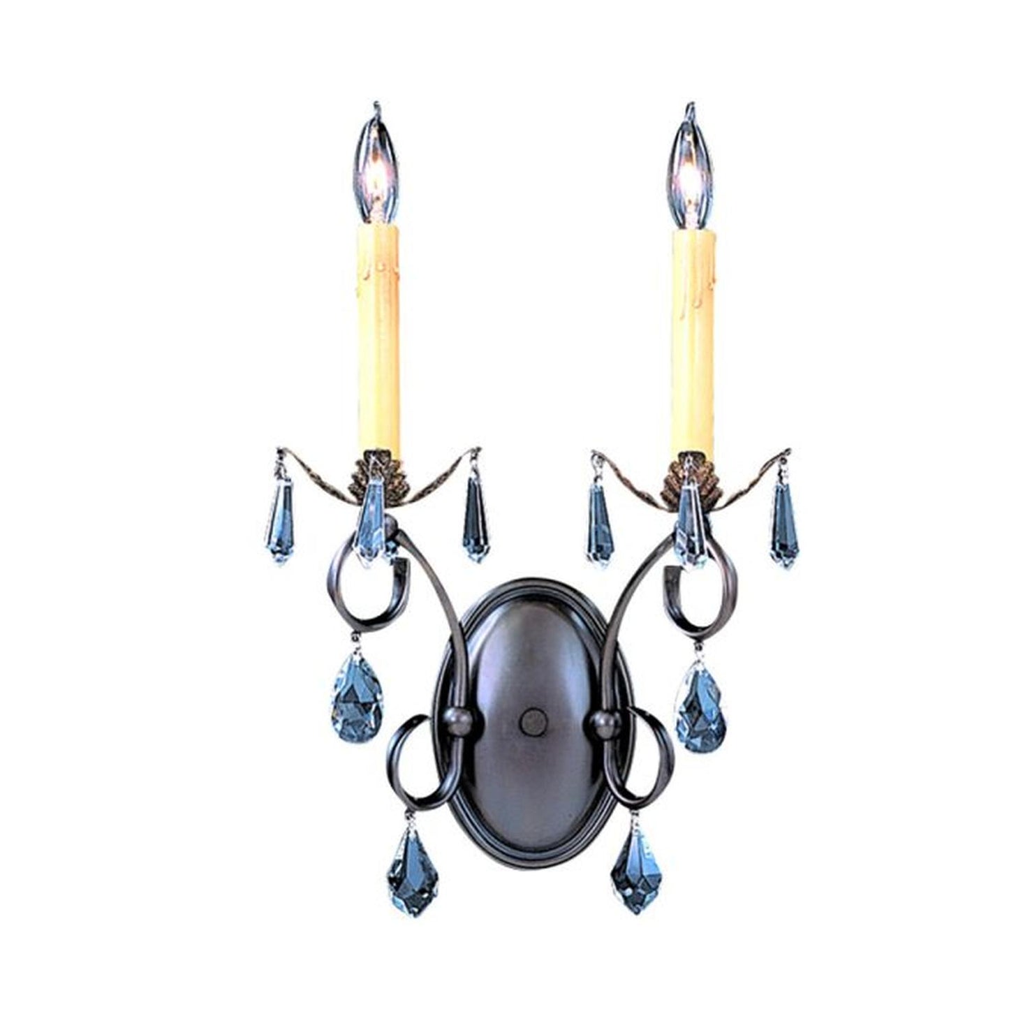 2-Light Mahogany Bronze Liebestraum Sconce - 9902 MB by Framburg