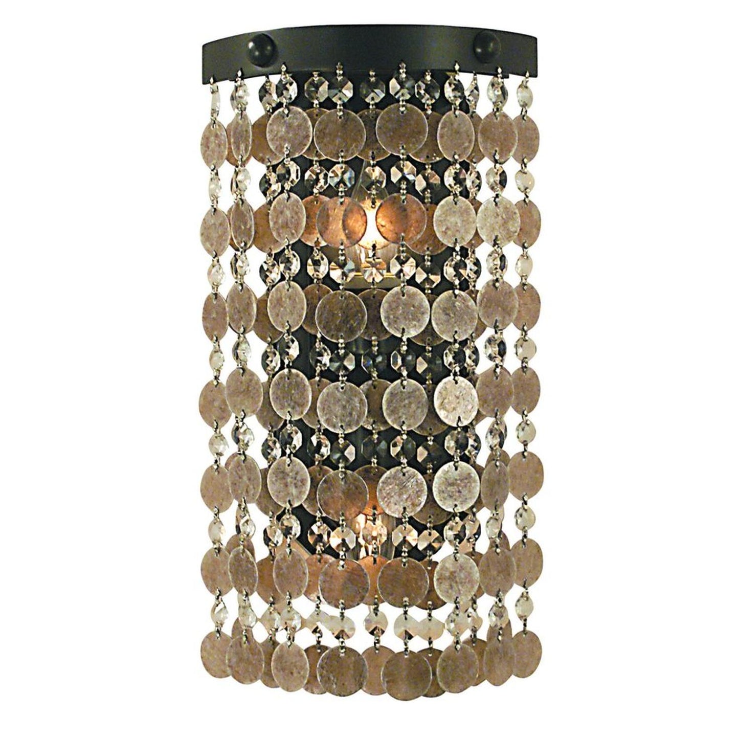 2-Light Mahogany Bronze Naomi Sconce - 2481 MB by Framburg