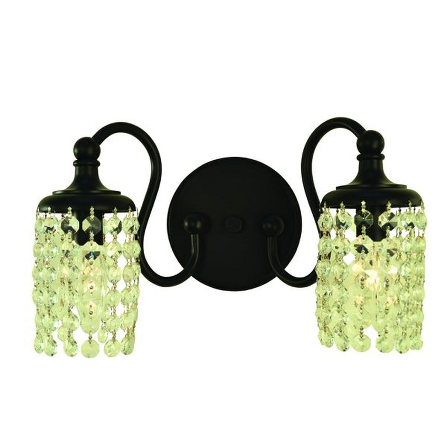 2-Light Matte Black Eliana Sconce - 5902 MBLACK by Framburg