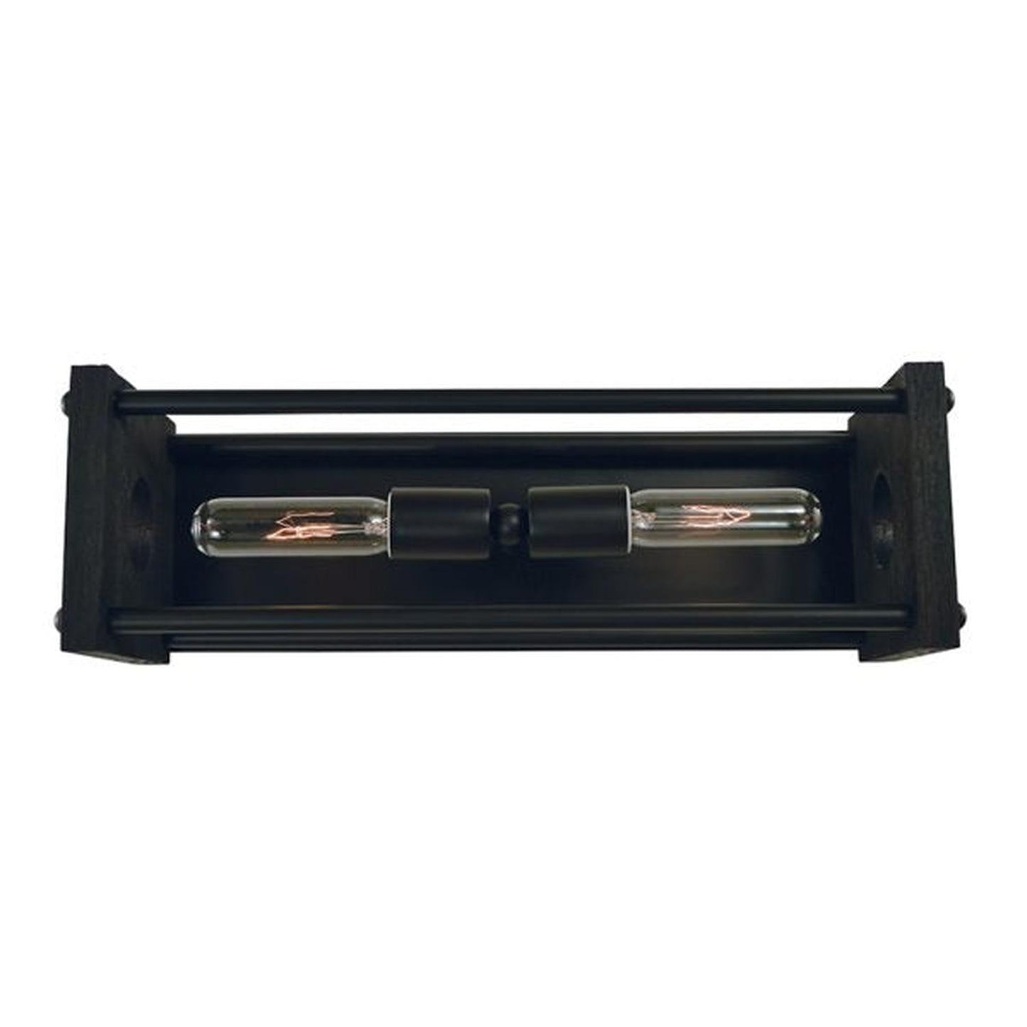 2-Light Matte Black Industria Sconce - 5532 MBLACK by Framburg