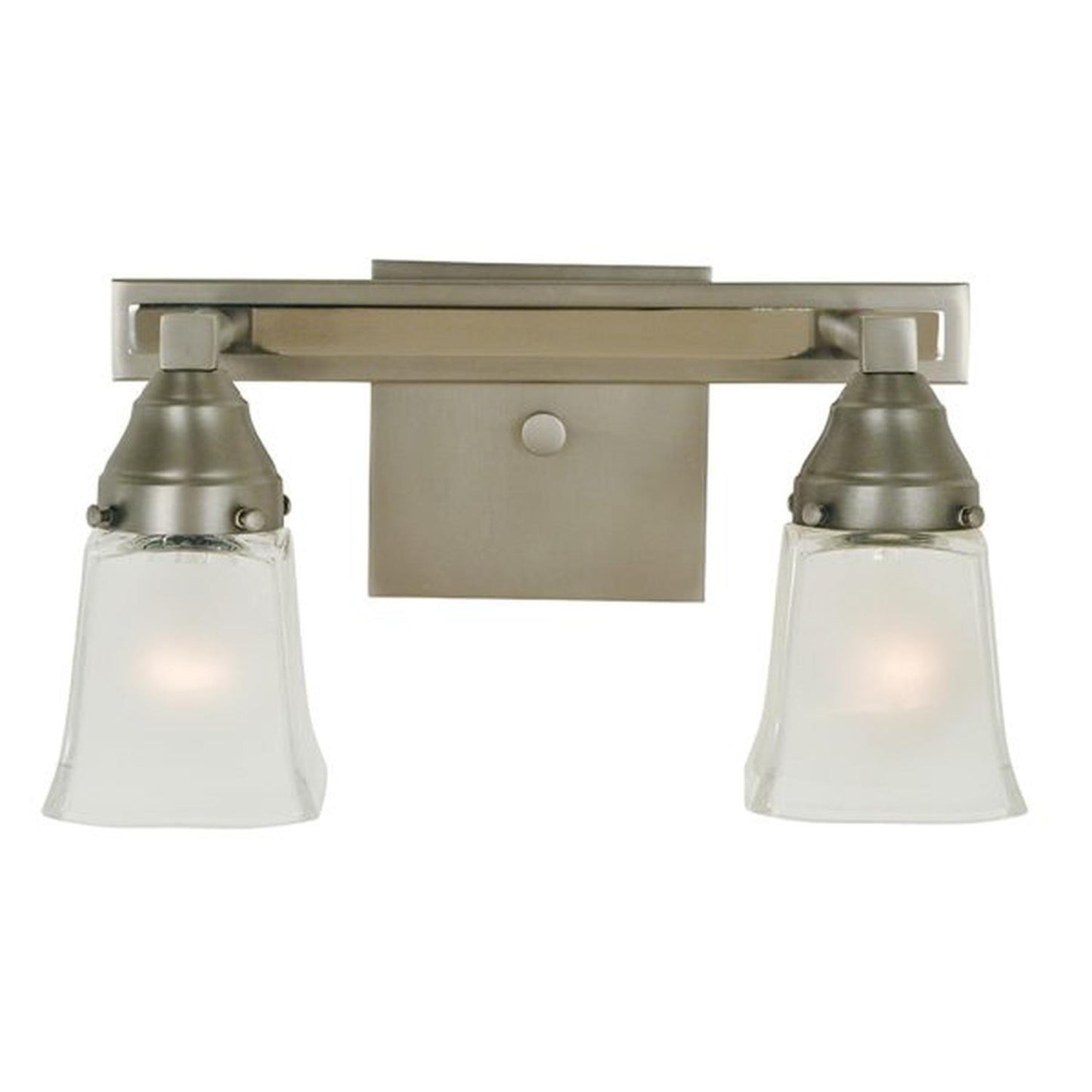 2-Light Satin Pewter/Polished Nickel Mercer Sconce - 4772 SP/PN by Framburg