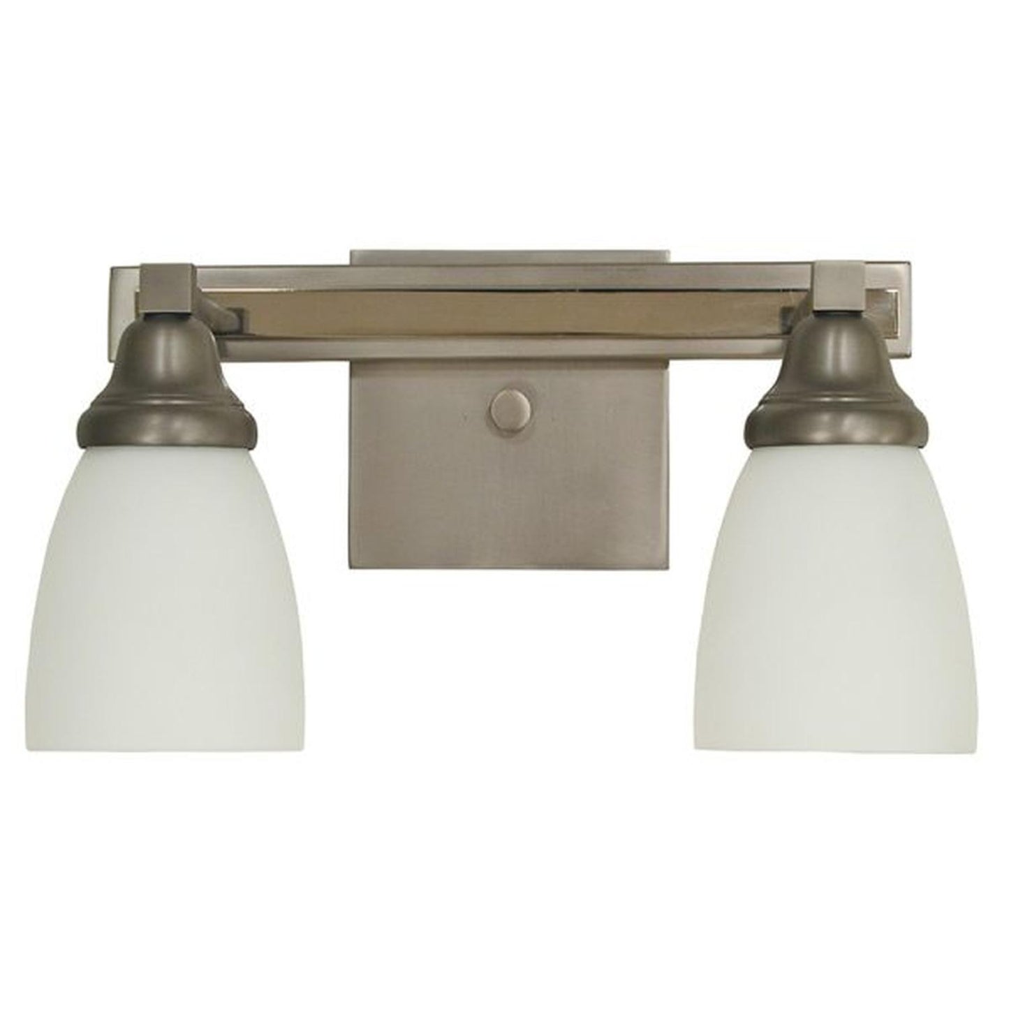 2-Light Satin Pewter/Polished Nickel Mercer Sconce - 4782 SP/PN by Framburg