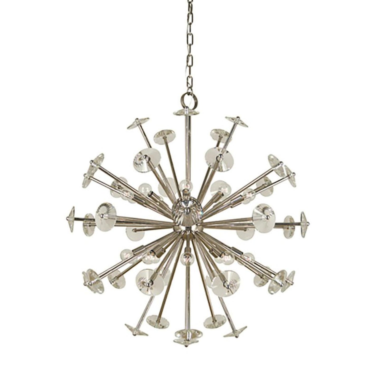 20-Light Polished Nickel Apogee Foyer Chandelier - 4816 PN by Framburg