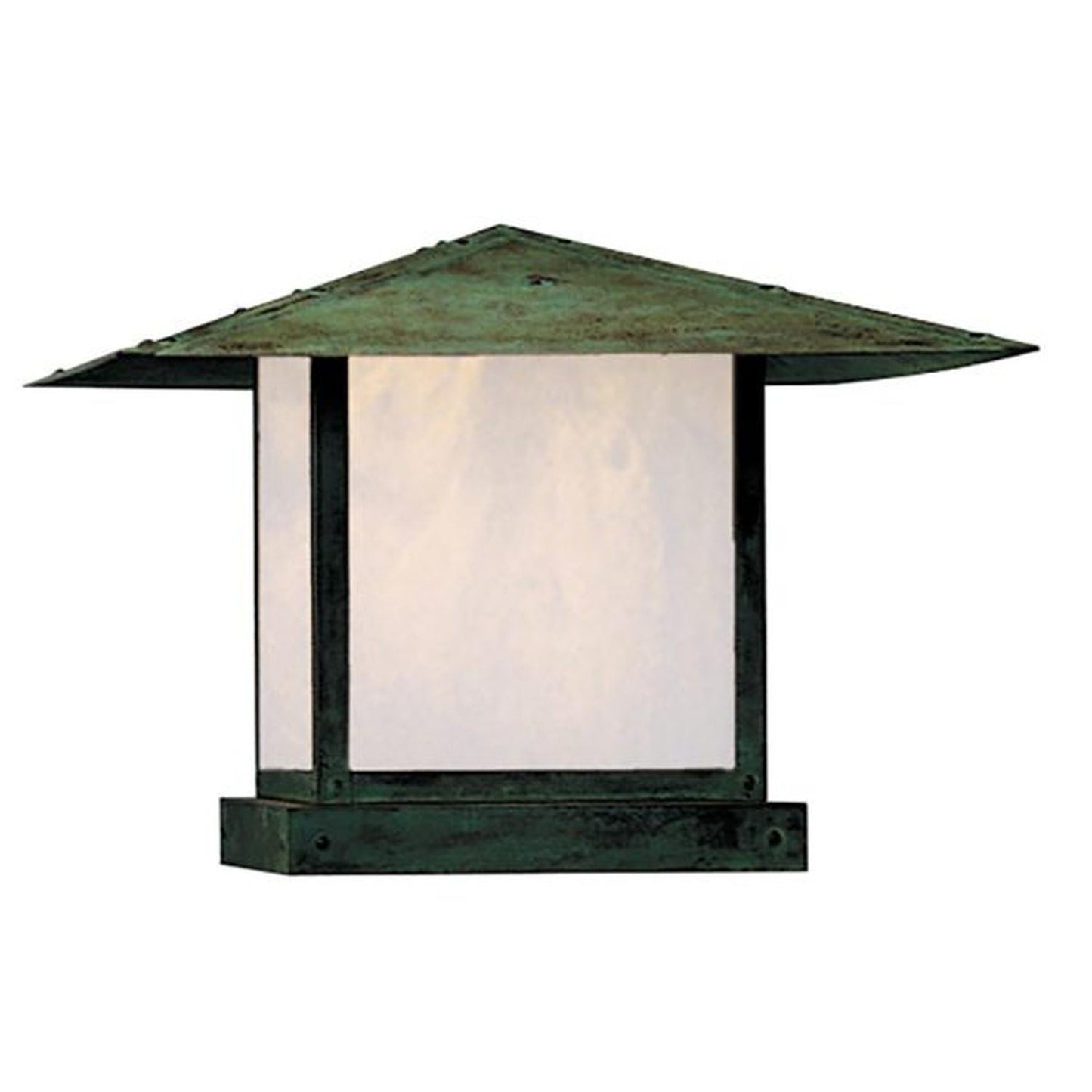 20″ Monterey Column Mount Without Overlay (Empty) - MC-20EWO-VP - Verdigris Patina by Arroyo Craftsman