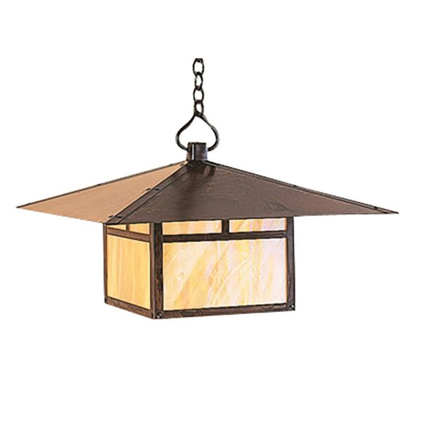 24″ Monterey Pendant With T-Bar Overlay - MH-24TGW-BZ - Bronze by Arroyo Craftsman