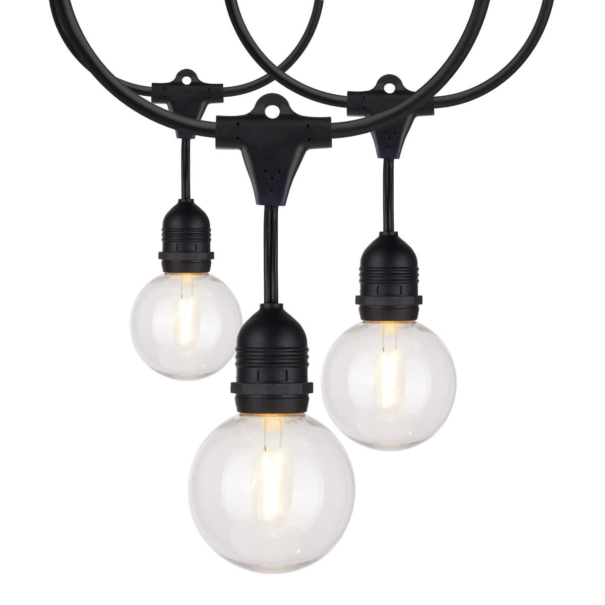 24Ft - LED String Light - Includes 12-G25 bulbs - 2200K - 120 Volts - Satco S8034