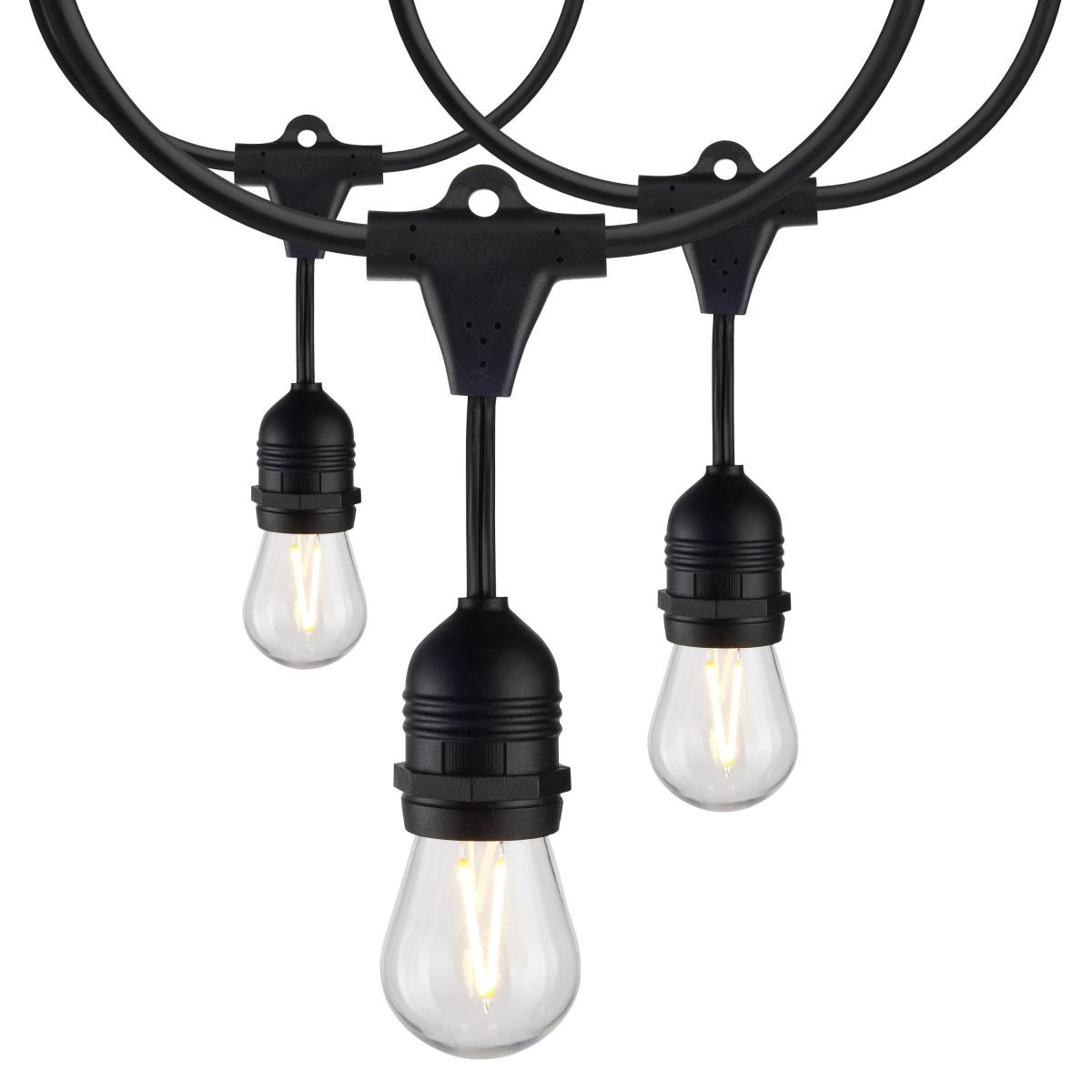 24Ft - LED String Light - Includes 12-S14 bulbs - 2200K - 120 Volts - Satco S8030