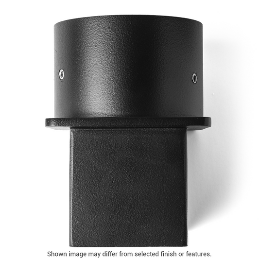 2.5" Square to 3" Round Post Adapter - White by Hubbardton Forge