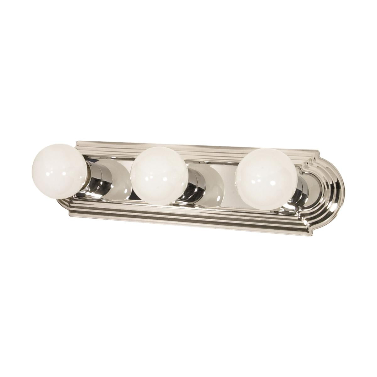 3 Light - 18" Vanity Strip - Polished Chrome Finish - Satco 60-296