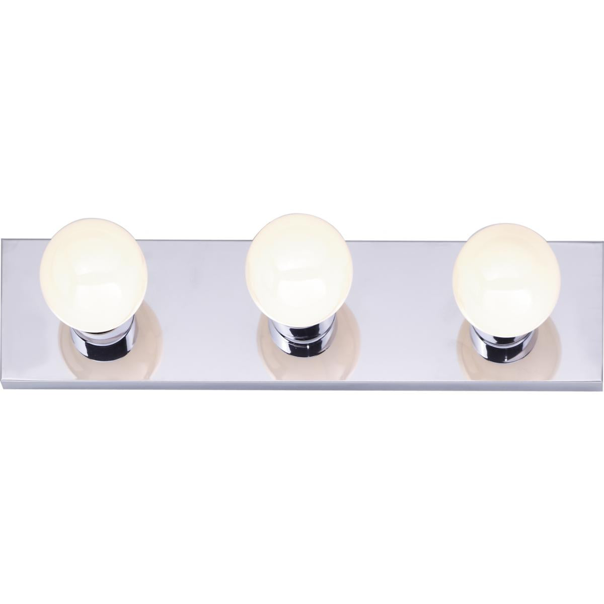 3 Light - 18" Vanity Strip - Polished Chrome Finish - Satco SF77-192