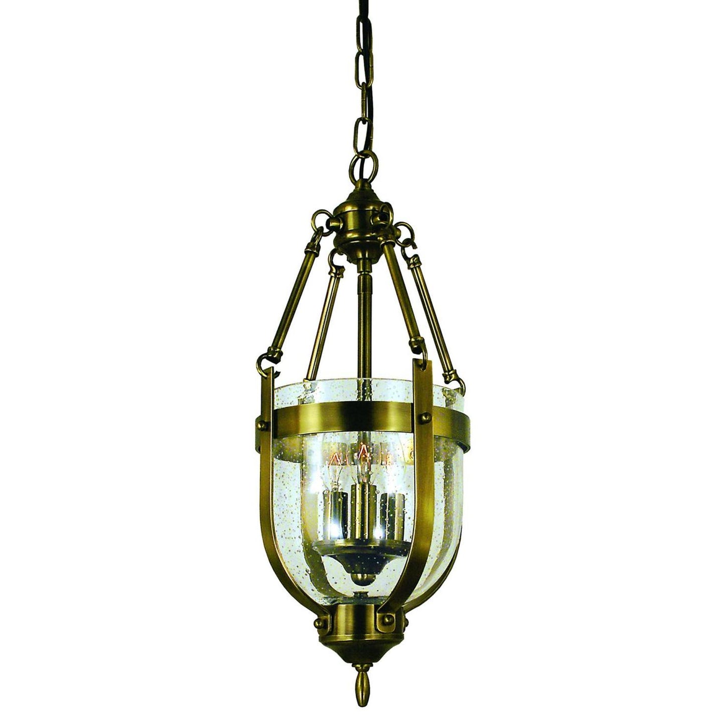 3-Light Antique Brass Hannover Dinette Chandelier - 1013 AB by Framburg