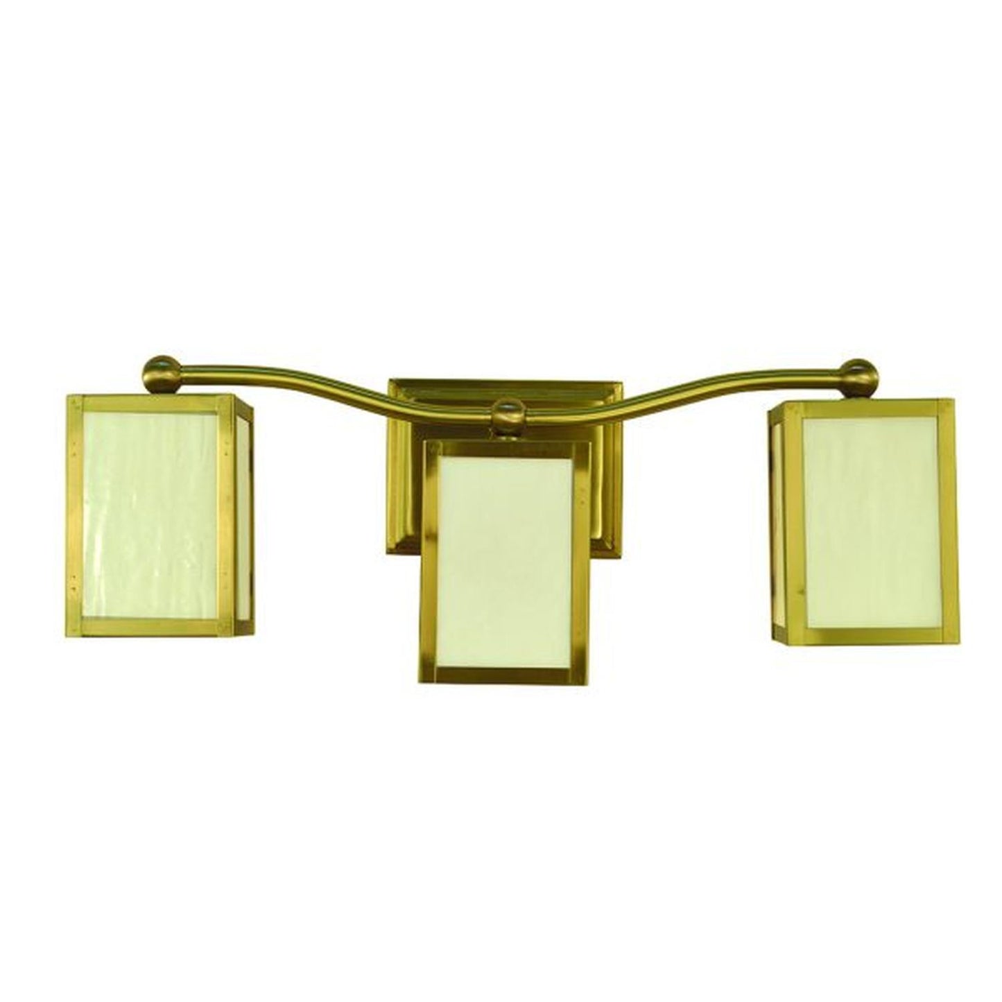 3-Light Brushed Brass Asher Sconce - 5908 BR by Framburg