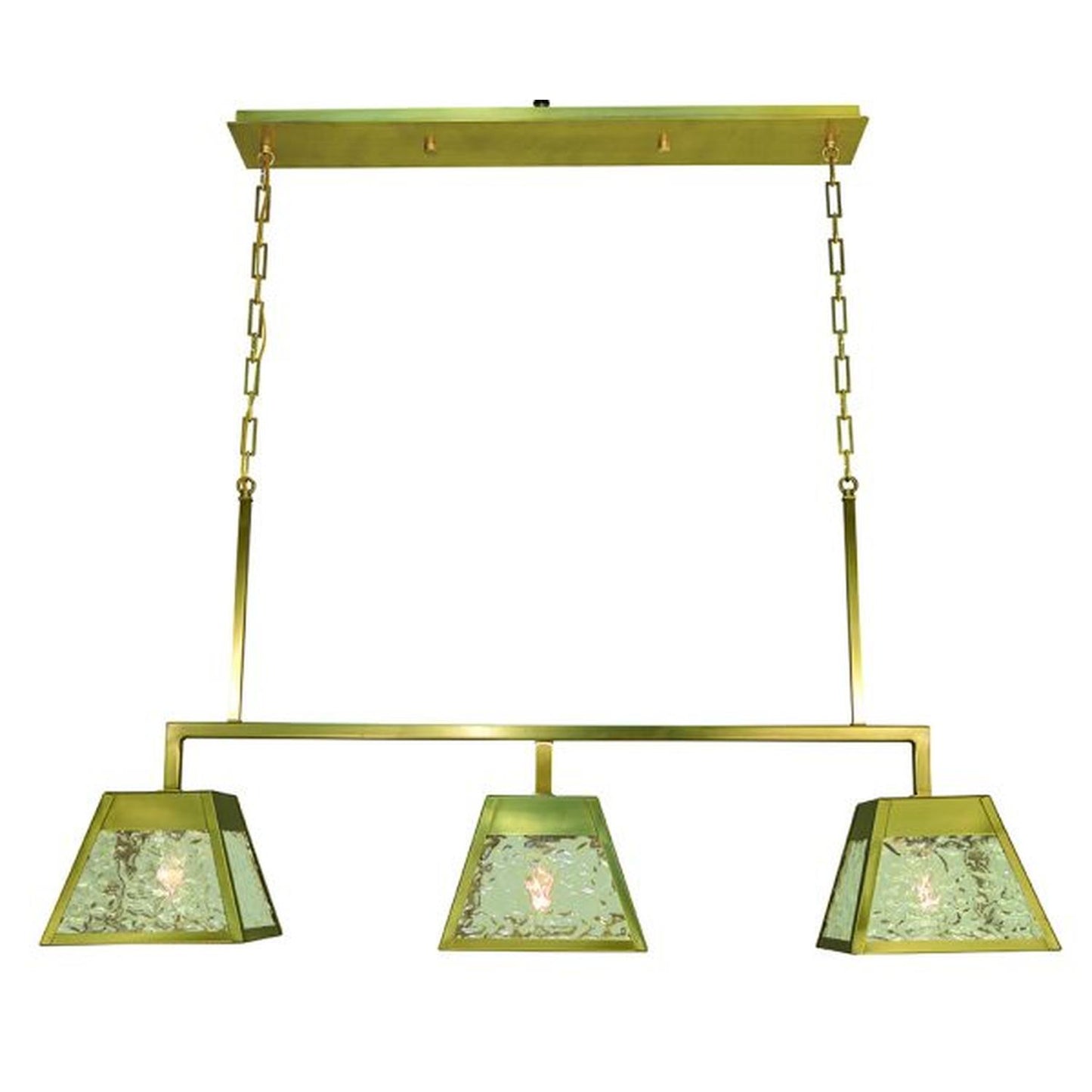3-Light Brushed Brass Avery Island Chandelier - 5899 BR by Framburg