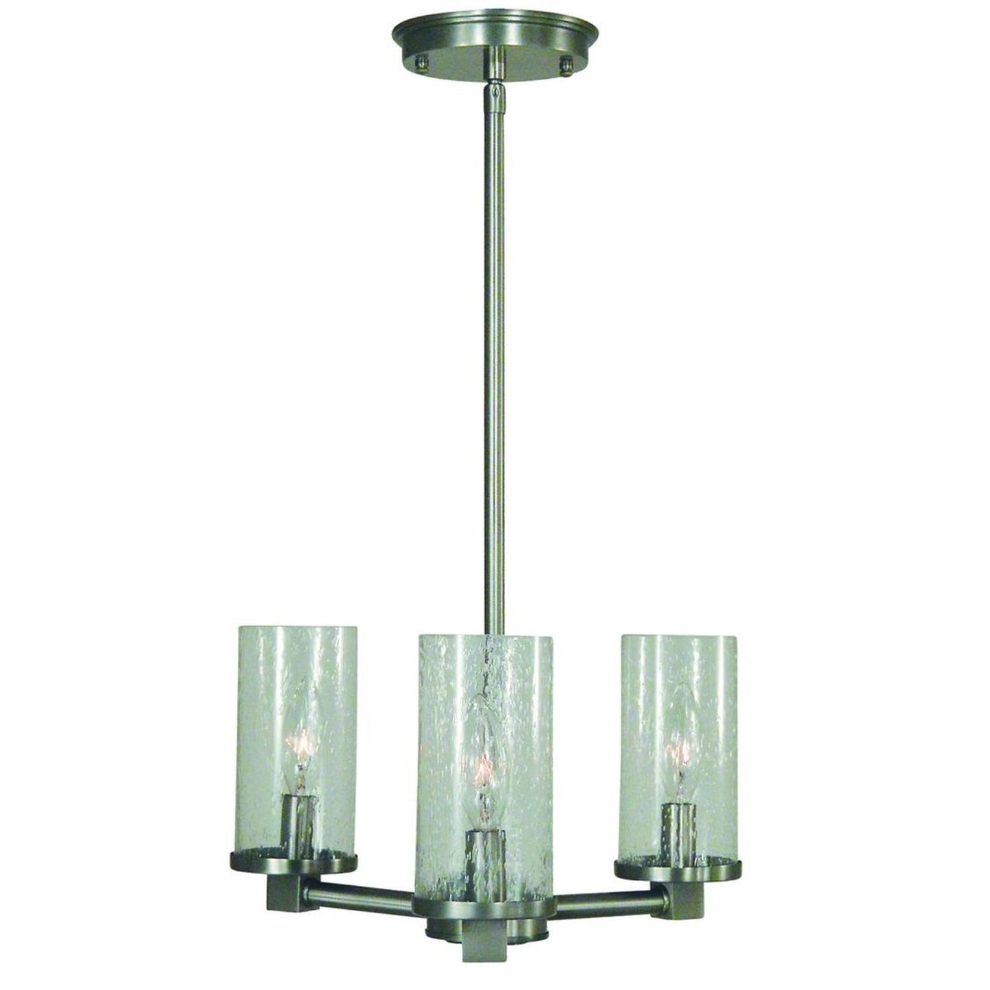 3-Light Brushed Nickel Lexi Chandelier - 3063 BN by Framburg