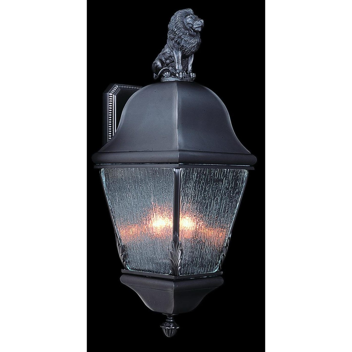 3-Light Iron Coeur De Lion Exterior Wall Mount - 9610 IRON by Framburg