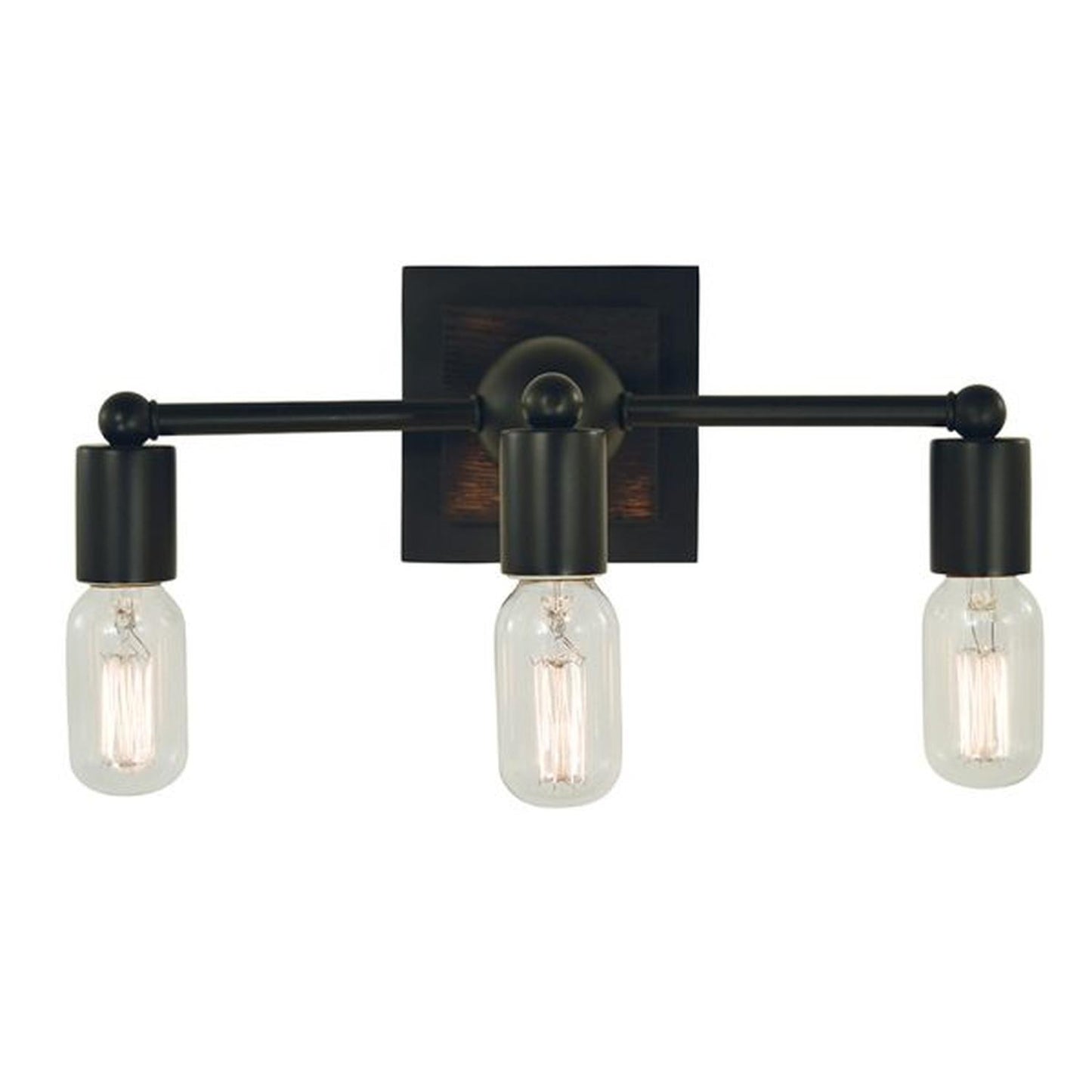 3-Light Matte Black Modern Farmhouse Sconce - 5403 MBLACK by Framburg