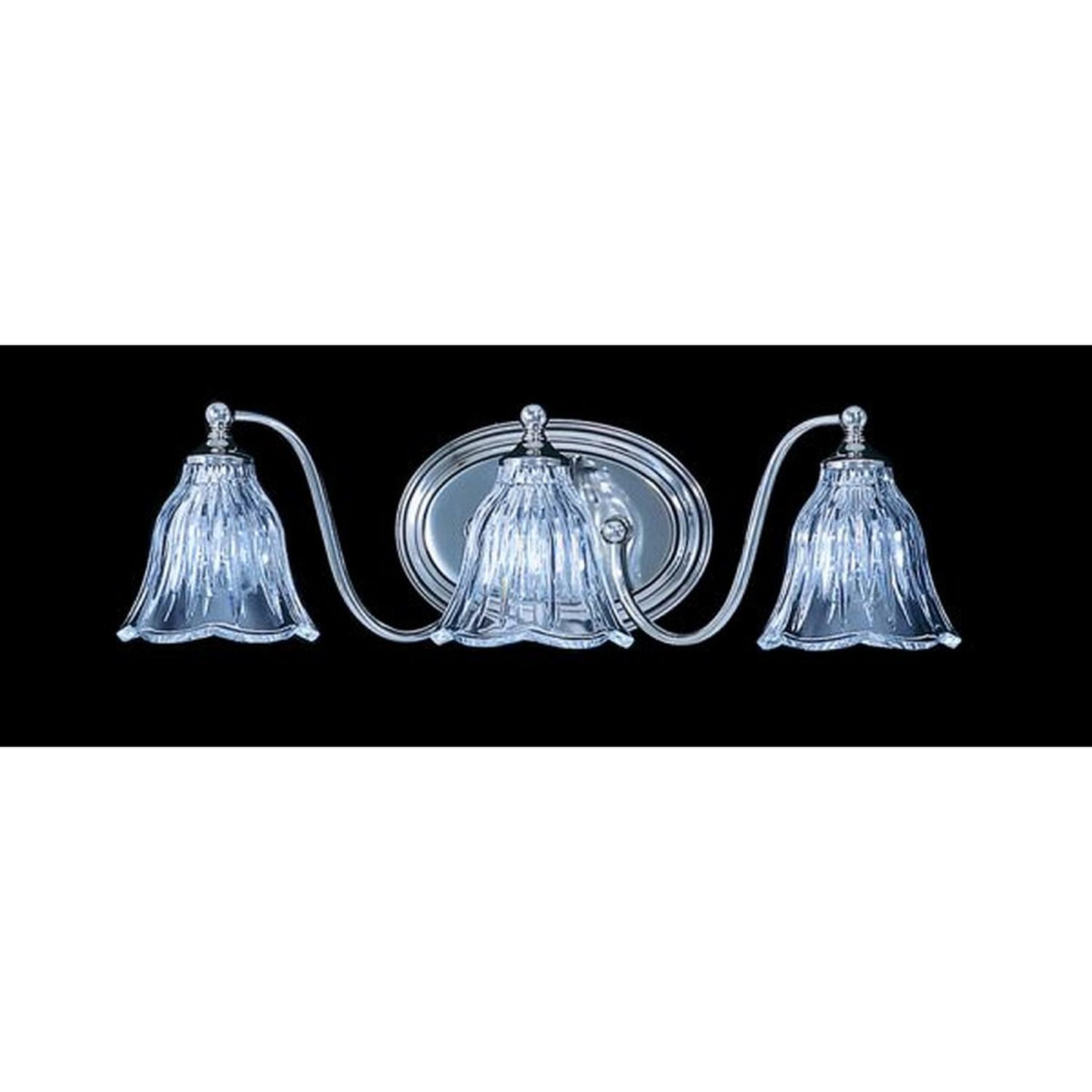 3-Light Polished Nickel Geneva Sconce - 8173 PN by Framburg