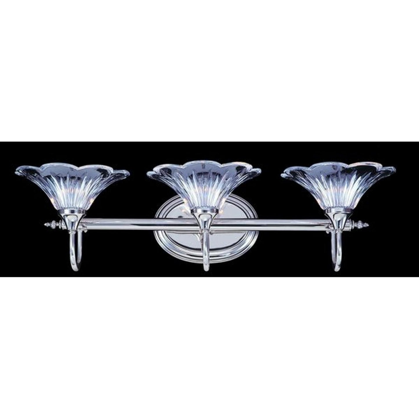 3-Light Polished Silver Geneva Sconce - 8733 PS by Framburg