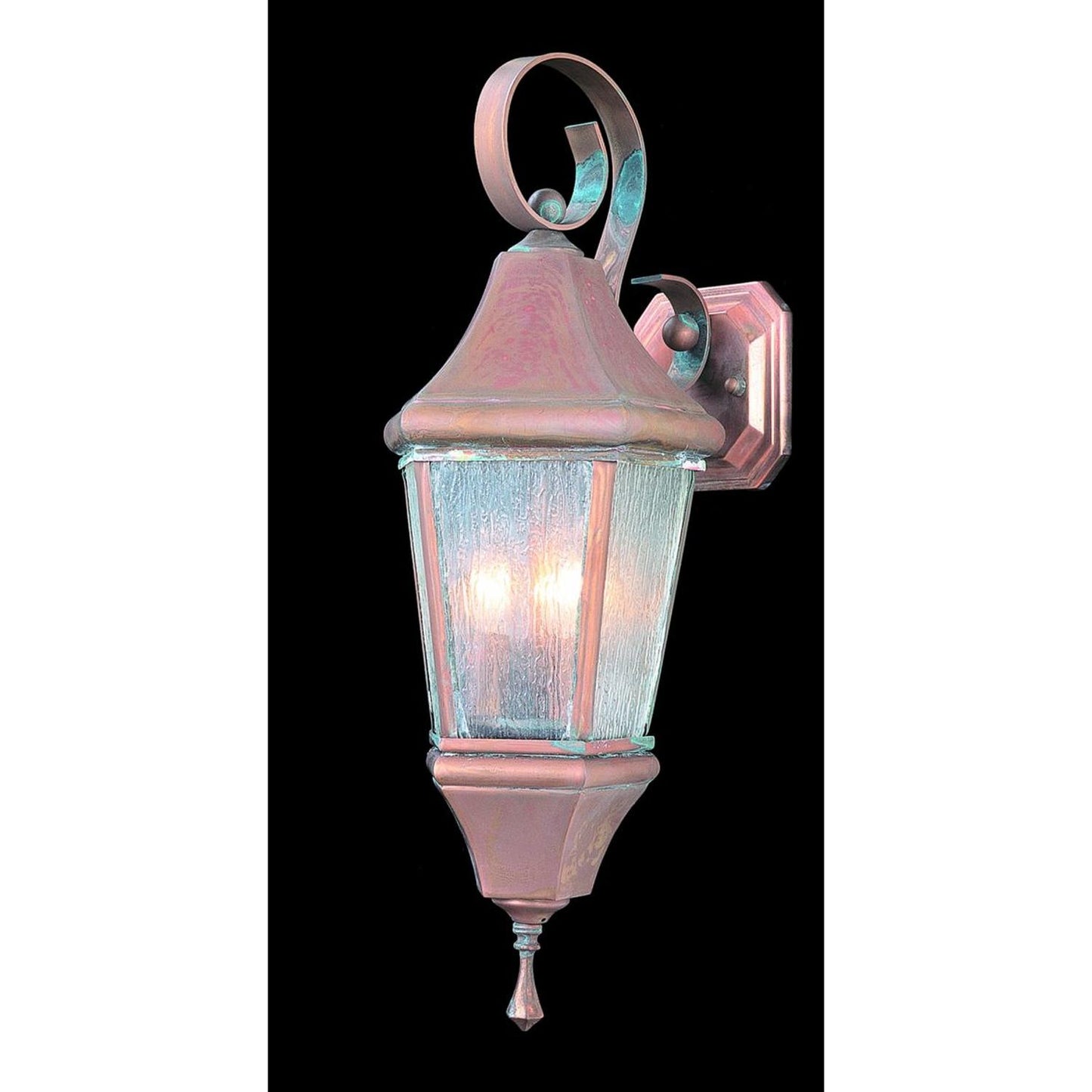 3-Light Raw Copper Normandy Exterior Wall Mount - 8740 RC/R by Framburg