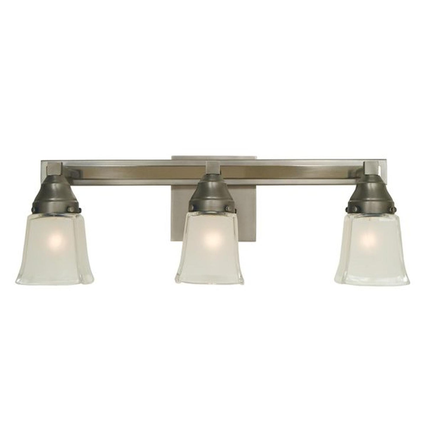 3-Light Satin Pewter/Polished Nickel Mercer Sconce - 4773 SP/PN by Framburg
