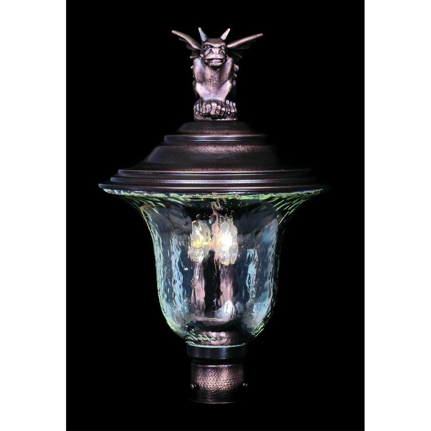 3-Light Siena Bronze Carcassonne Exterior Post Mount - 8509 SBR by Framburg