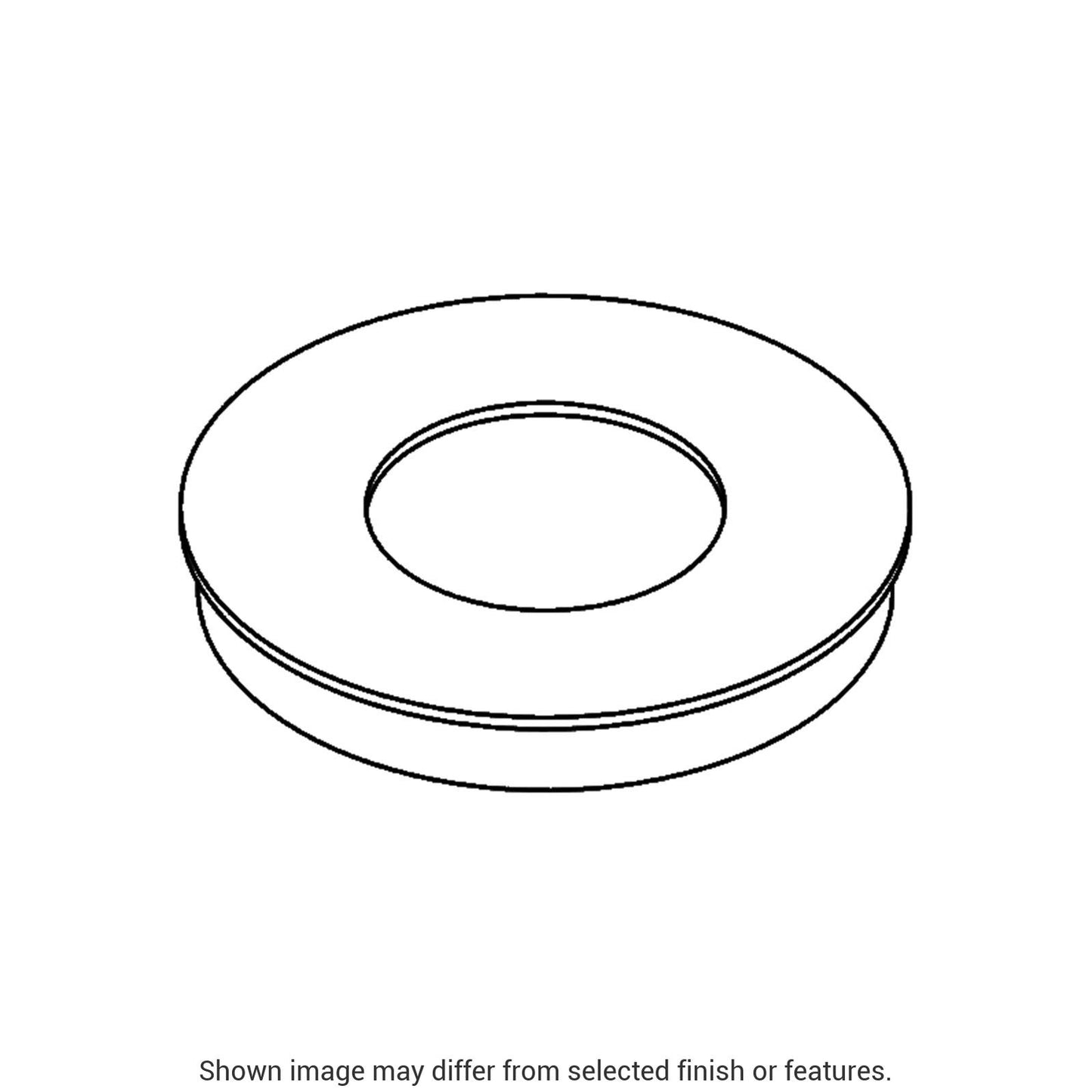 3" Round Bollard Cover Cap - White by Hubbardton Forge