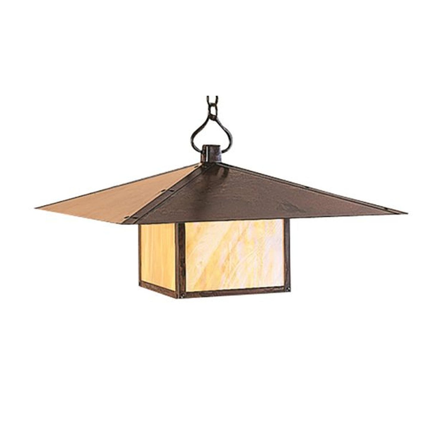 30″ Monterey Pendant Without Overlay (Empty) - MH-30EGW-BZ - Bronze by Arroyo Craftsman