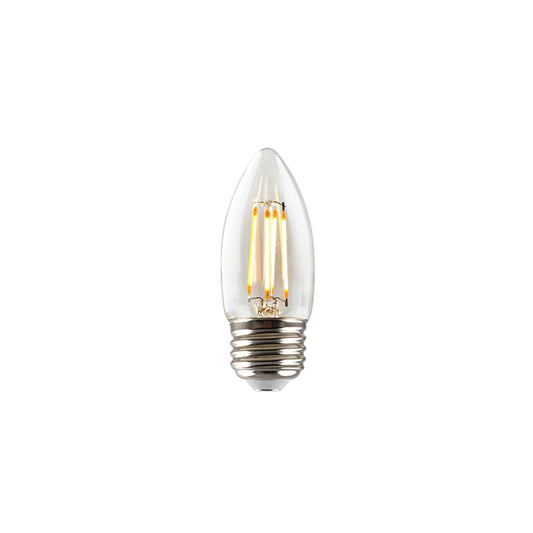 3.3 Watt LED Dimmable - Filament B11 Bulb - 300 Lumens - 2700K - E26 Base - 92 CRI - 120V by Green Creative